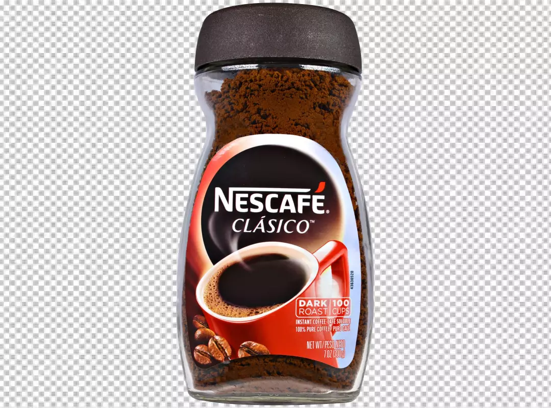 Free Premium PNG A jar of coffee beans sits next to a jar of coffee beans PNG