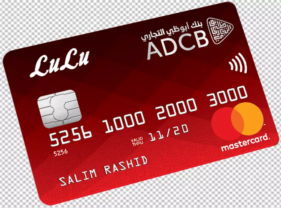 Free Premium PNG Red credit card isolated on transprent background 