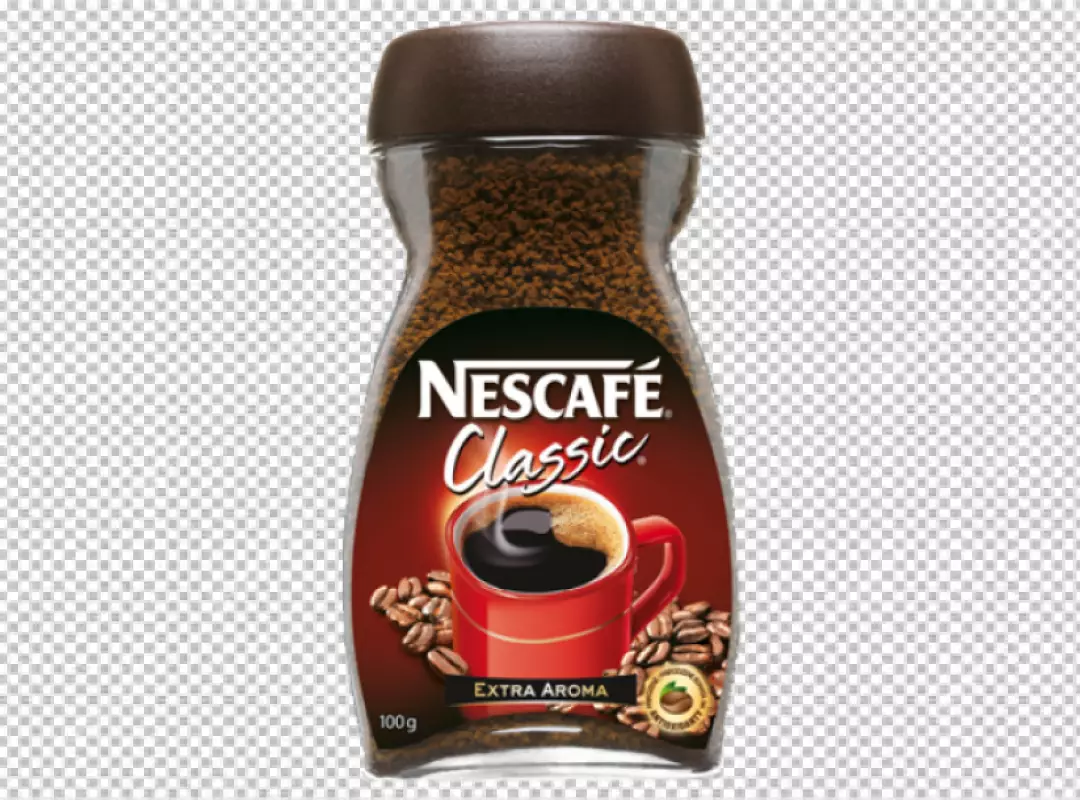 Free Premium PNG A glass jar with coffee beans and a jar