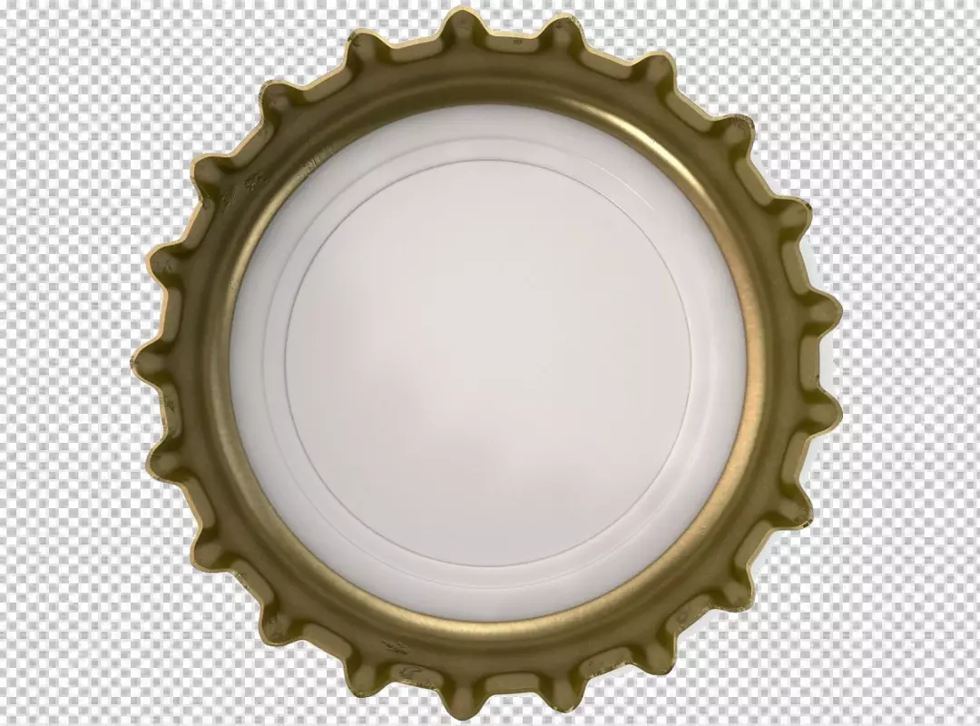 Free Premium PNG Golden bottle Crown cap transparent background