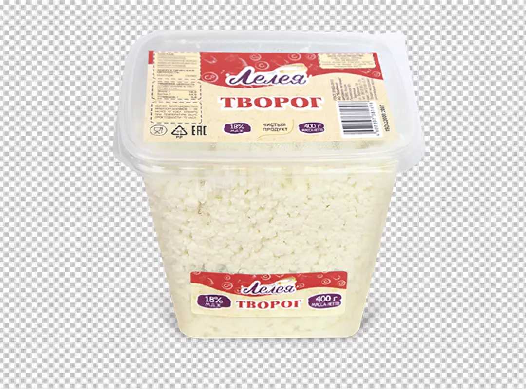 Free Premium PNG Front view delicious cottage cheese with fresh raspberries