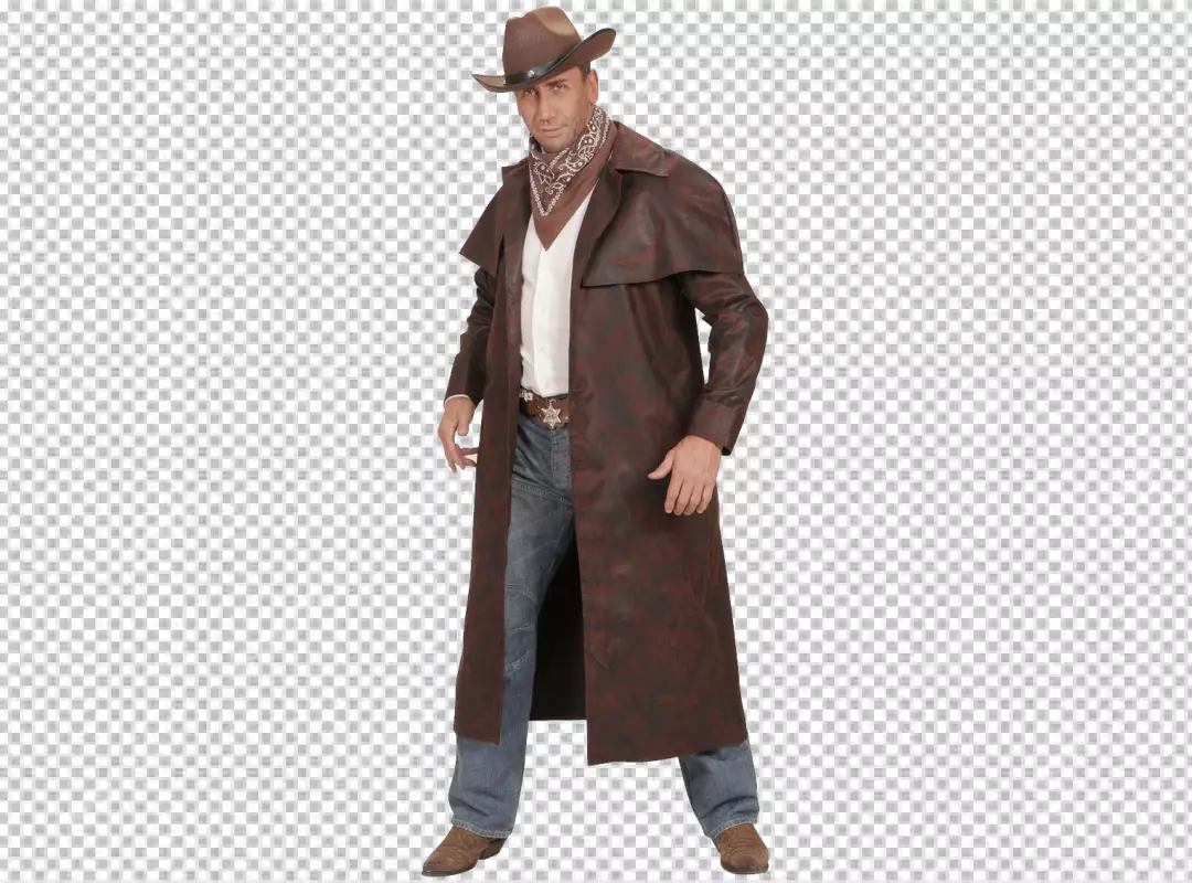 Free Premium PNG Cowboy in photorealistic environment PNG