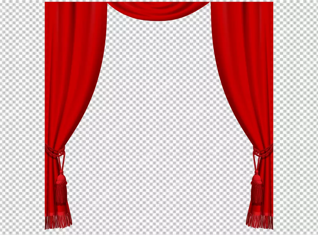 Free Premium PNG Window curtains realistic composition PNG