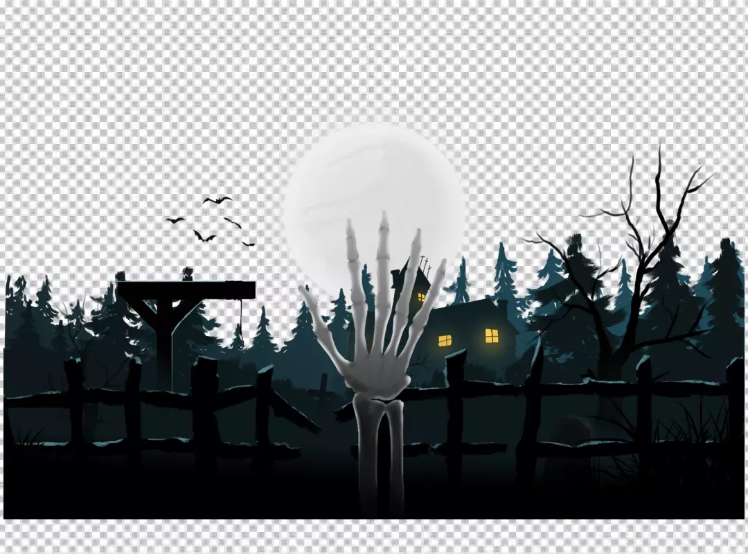 Free Premium PNG Halloween Horror Night png Illustration