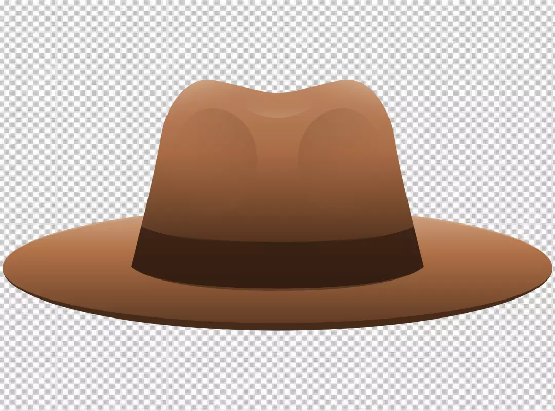 Free Premium PNG Cowboy Hat front view full length isolate on transparency background PNG