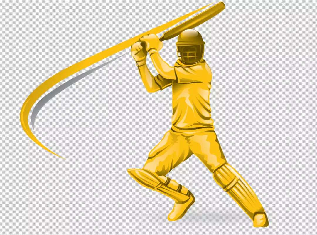 Free Premium PNG Cricket batsman logo transparent BG