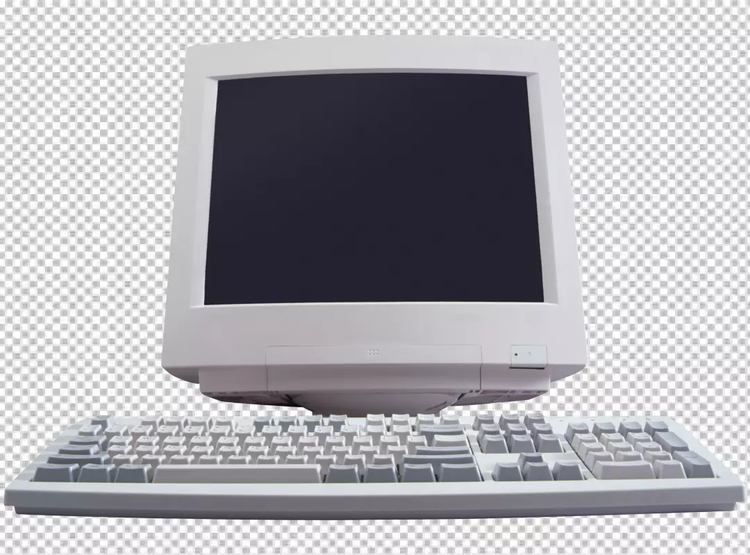 Free Premium PNG computer with blank screen