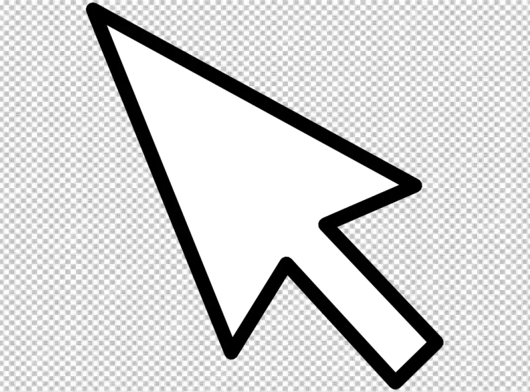 Free Premium PNG Black and white arrow hand and magnifier pixel mouse cursor PNG