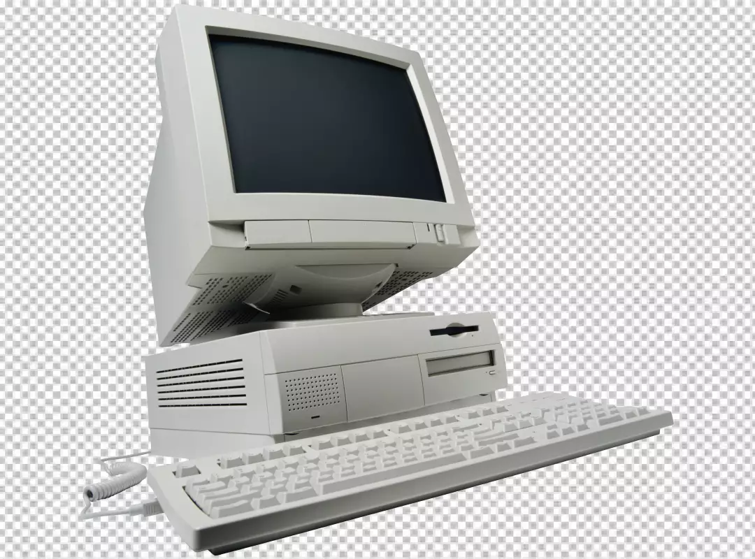 Free Premium PNG PNG Classic vintage computer of the eighties