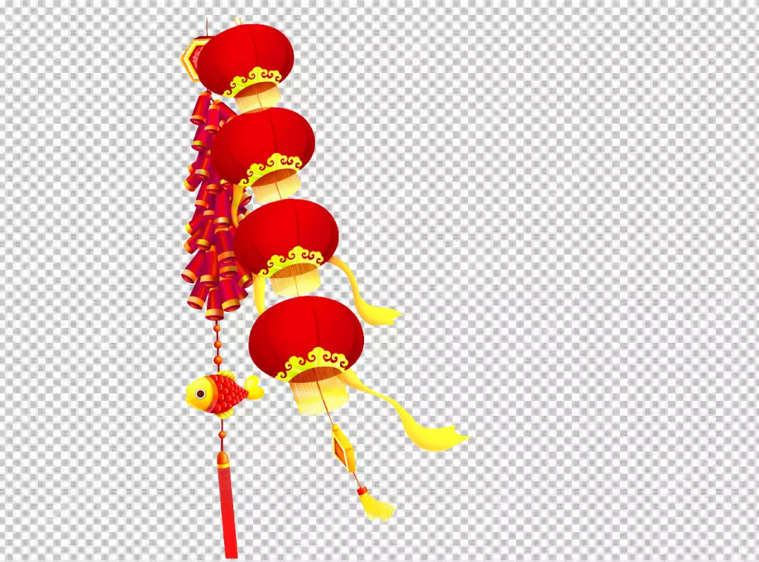 Free Premium PNG Chinese New Year item festive CNY decorations traditional Lunar New Year celebratory Chines