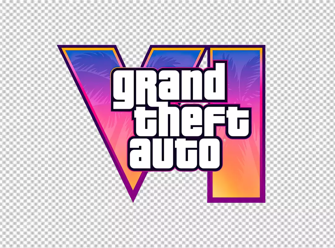 Free Premium PNG GTA Grand Theft Auto 6 New Logo Clipart