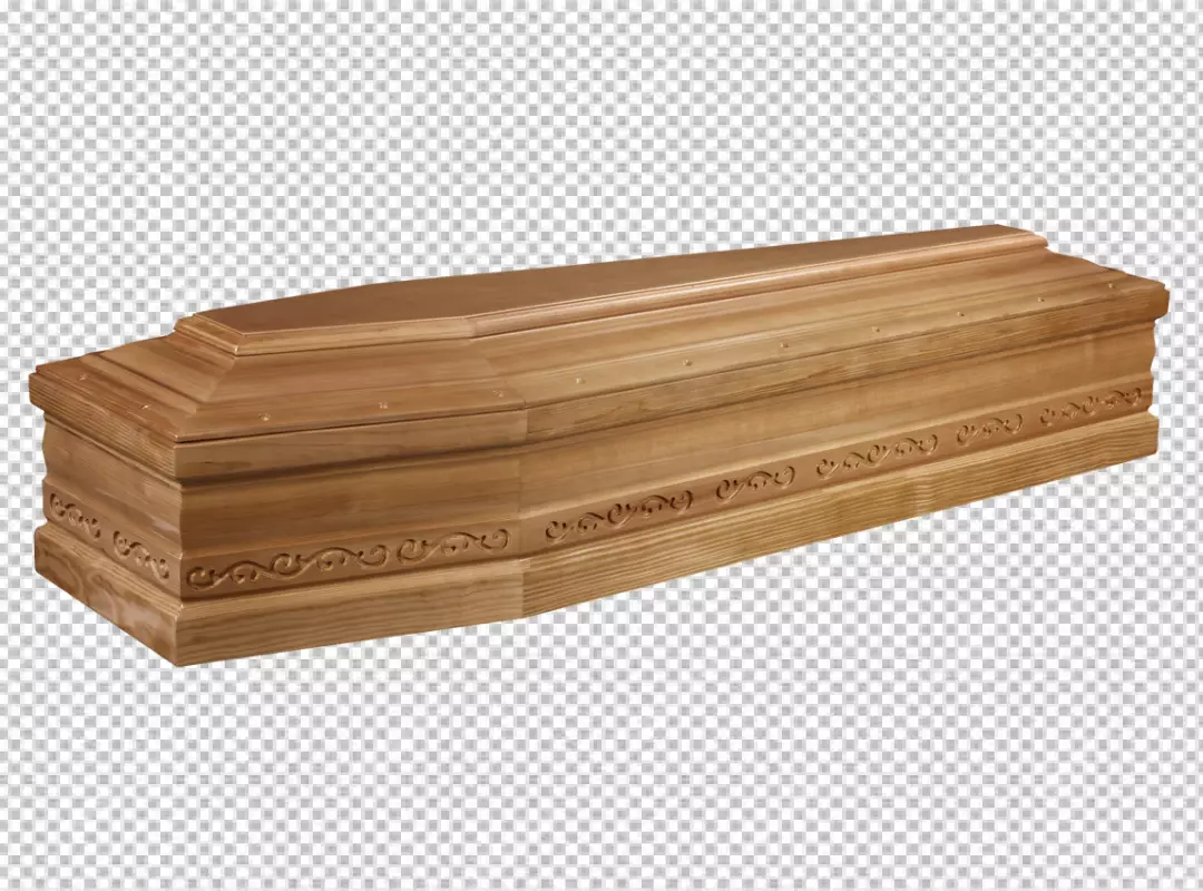 Free Premium PNG Black Coffin with Skeleton Hands Isolated on PNG Background