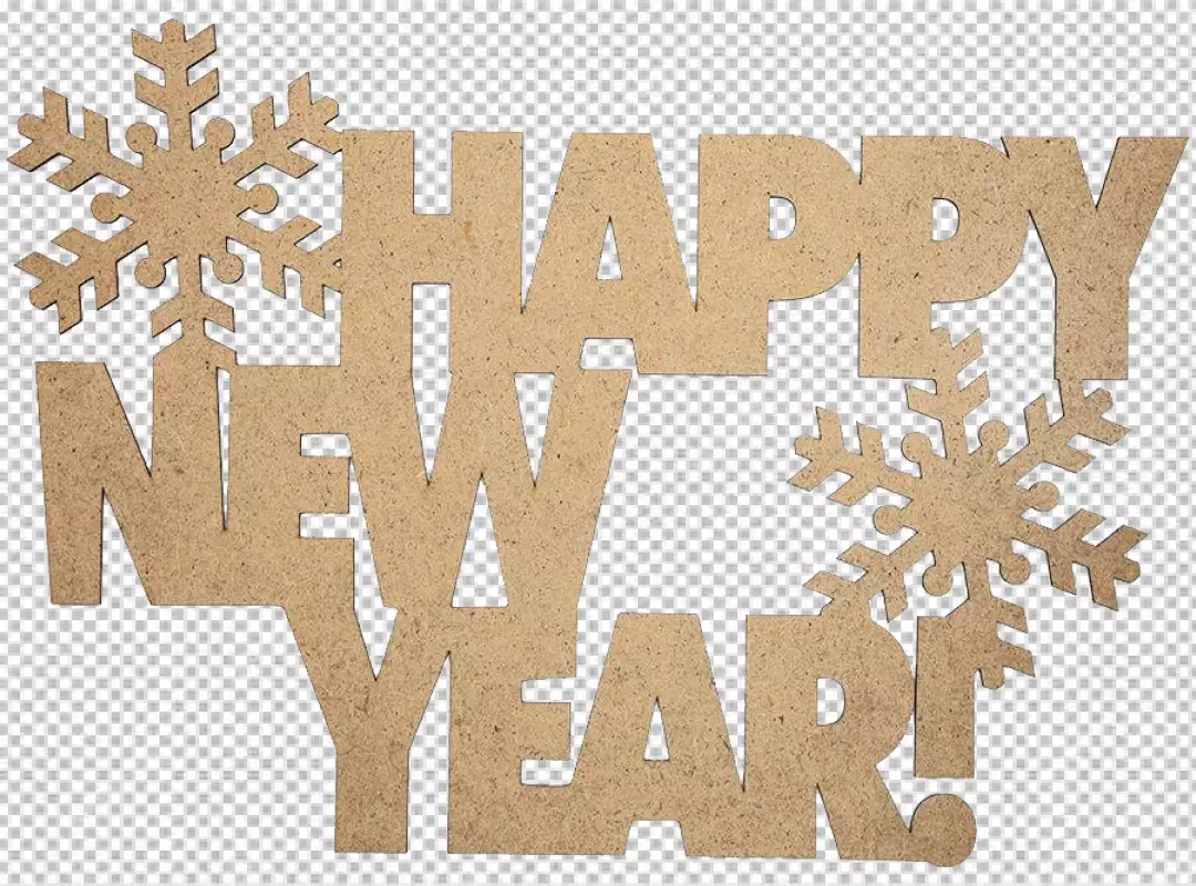 Free Premium PNG Happy New Year Paper cut Texture