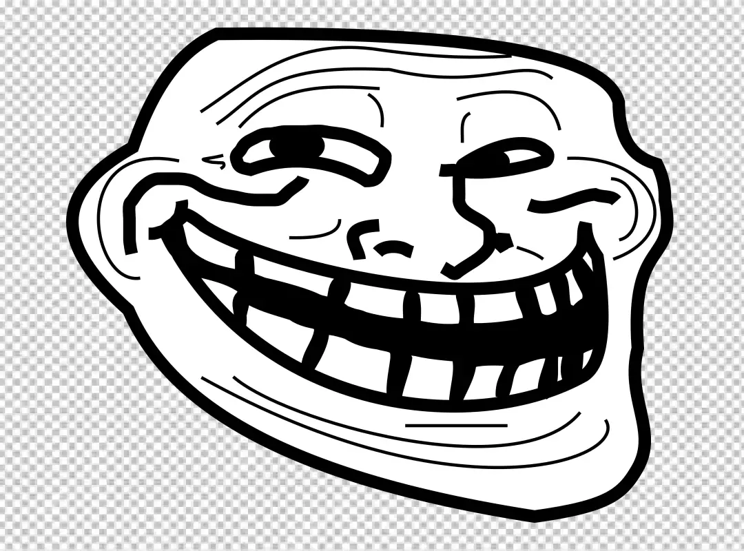 Free Premium PNG Trollface Internet troll Rage comic Internet meme