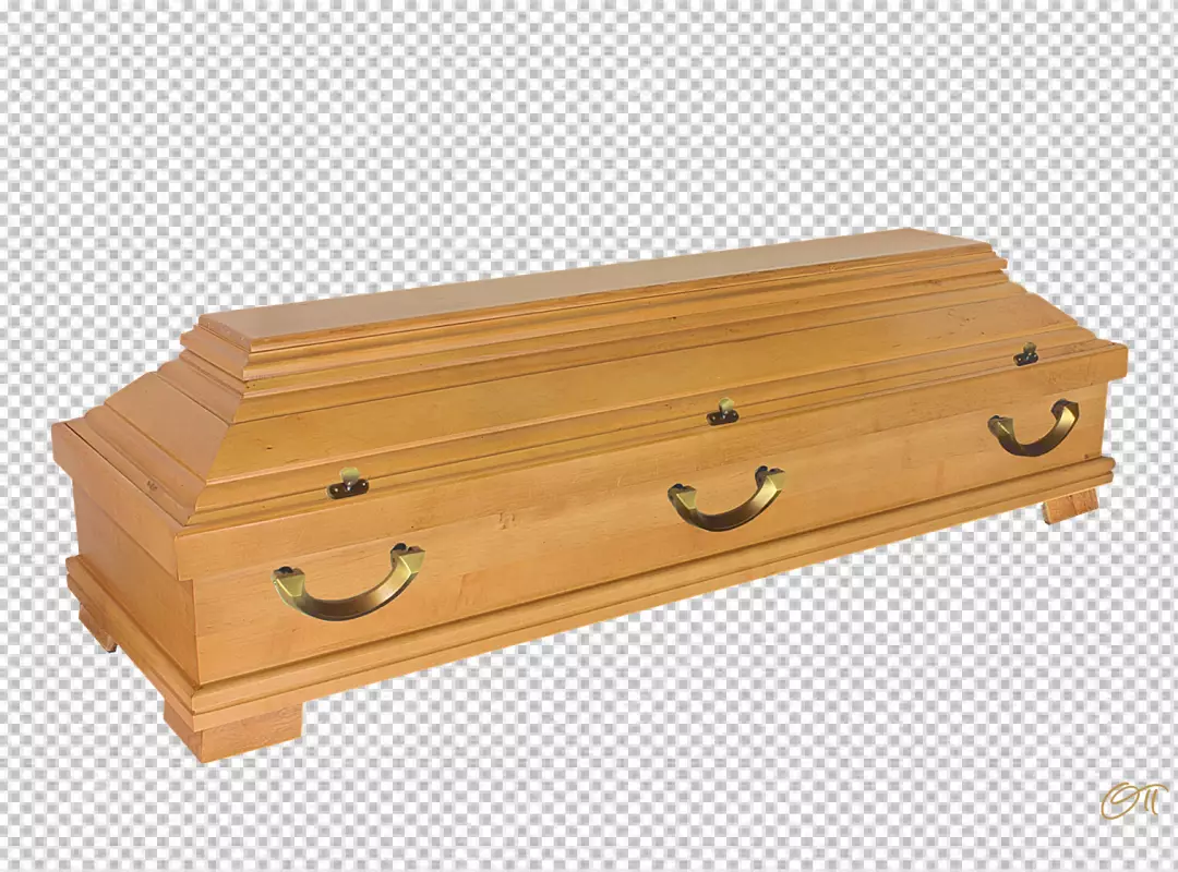 Free Premium PNG PNG Wood color coffin transparent background 