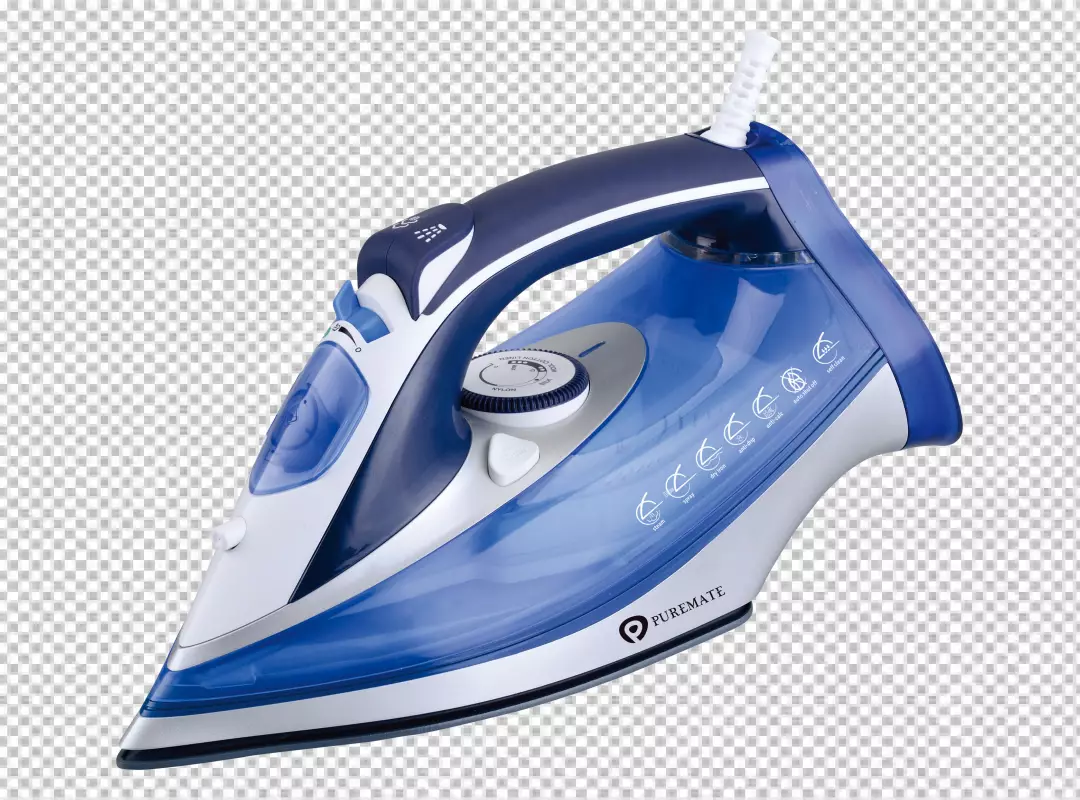 Free Premium PNG Iron ironing realistic icon set two irons are in different positions PNG BG