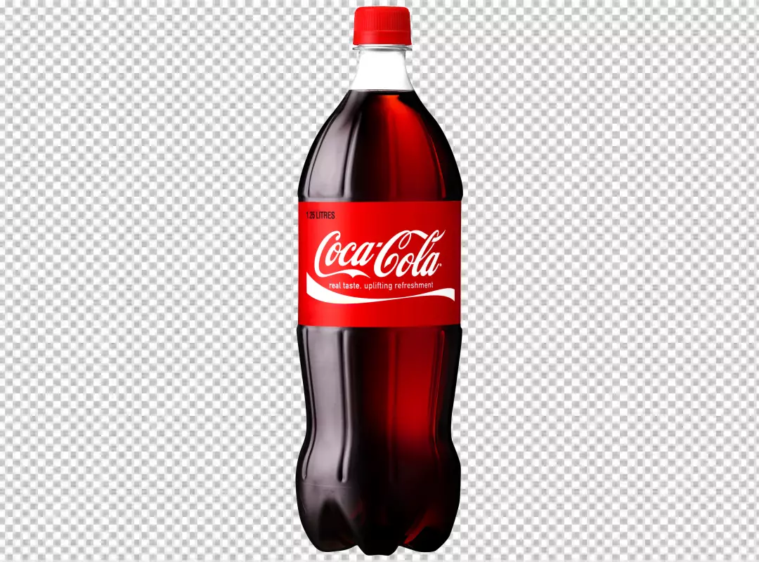 Free Premium PNG A bottle of coca cola with limes and limes