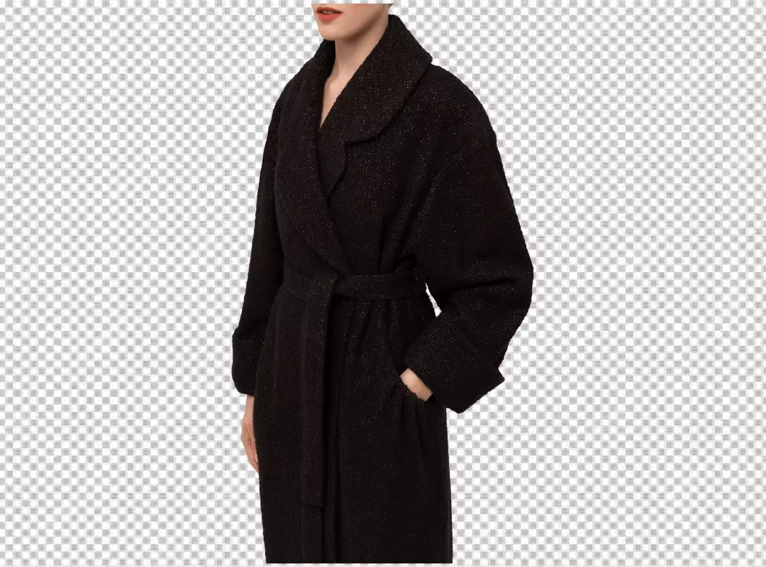 Free Premium PNG Fashion wool coat isolated