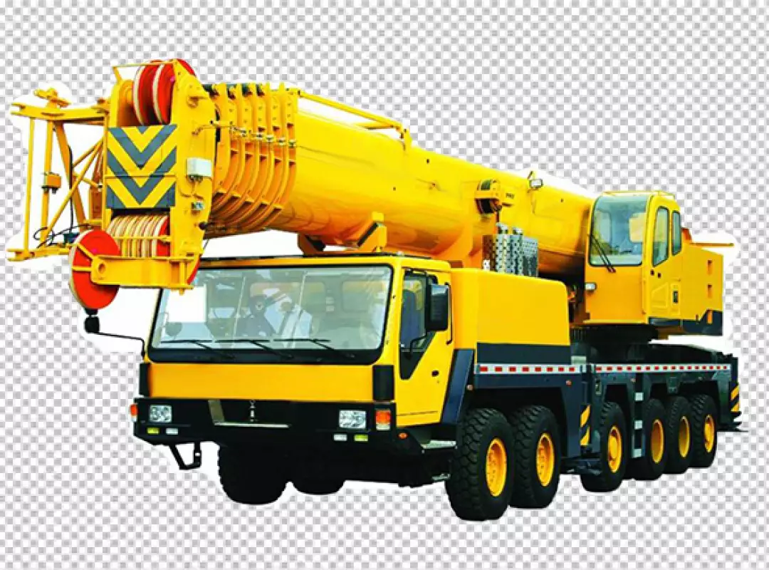 Free Premium PNG crane that has the word quot excavator quot on it transparent background 