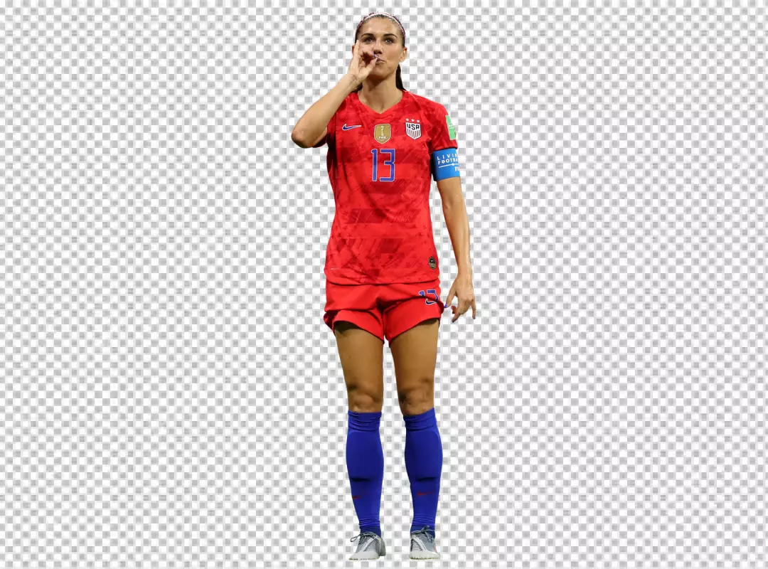 Free Premium PNG Alex Morgan American former soccer player