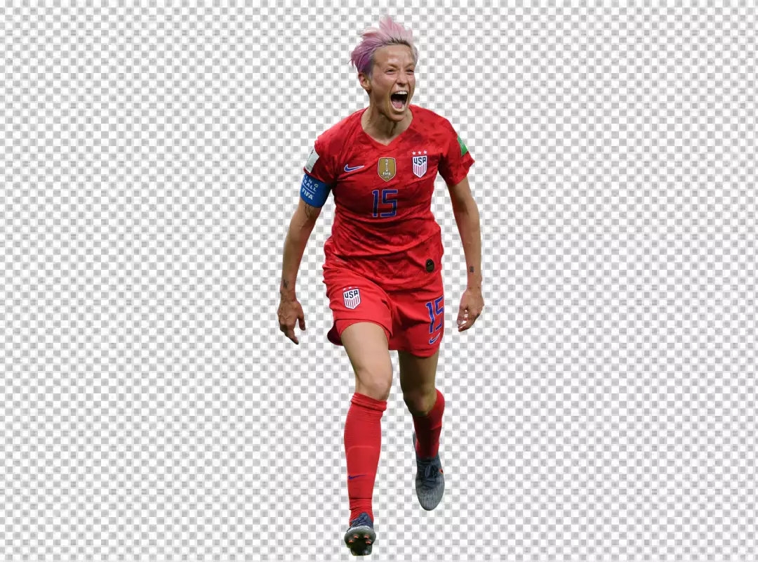 Free Premium PNG Megan Rapinoe lose the match