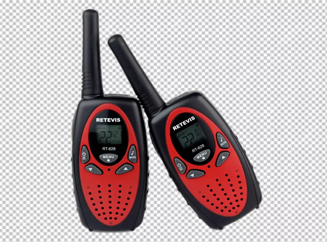 Free Premium PNG Red black color walkie talkie transparent 