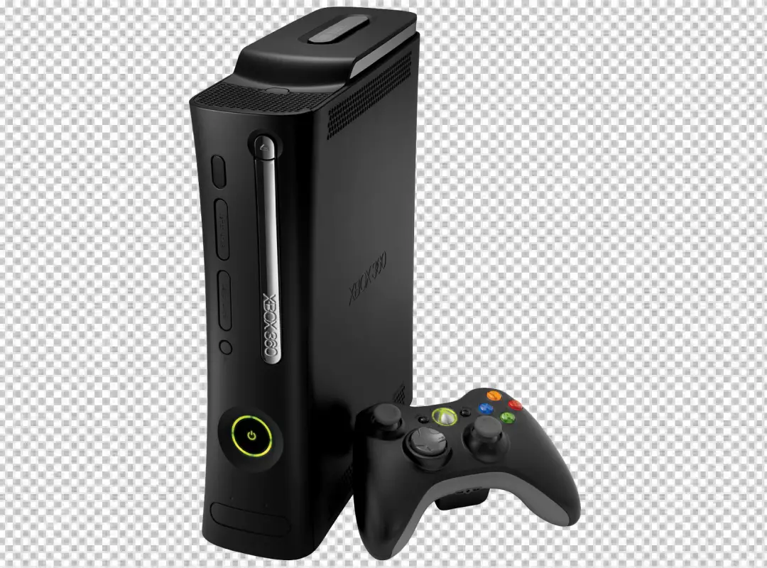 Free Premium PNG Sleek black Xbox series X with wireless Controller