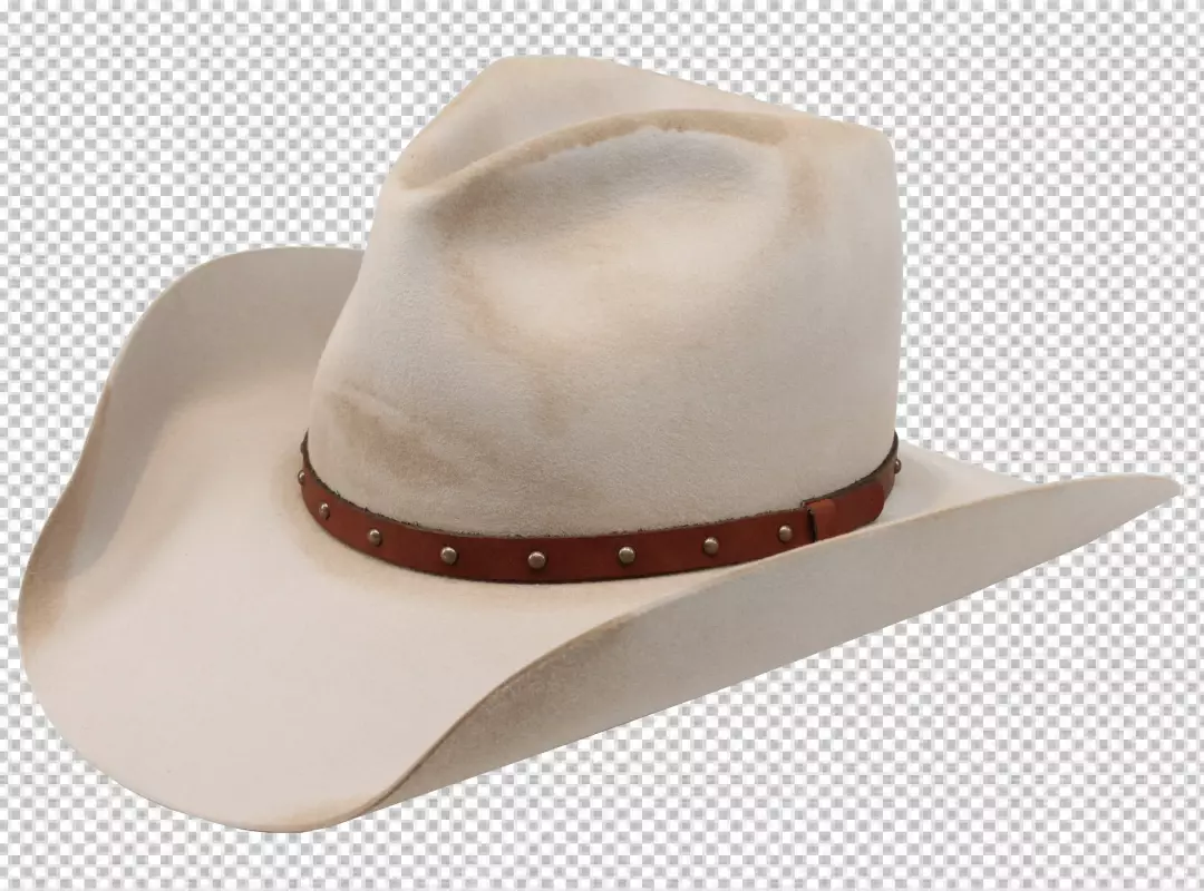 Free Premium PNG Realistic white cowboy hat transparent background PNG