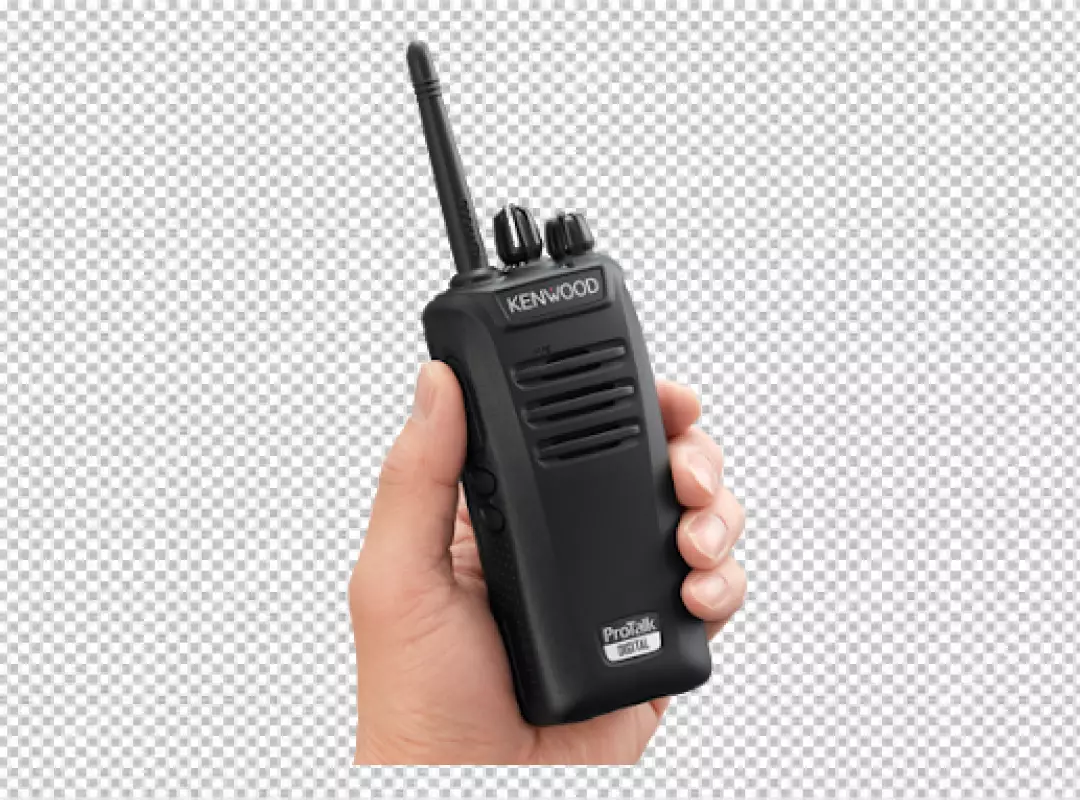 Free Premium PNG Black portable radio ht or walkie talkie in PNG