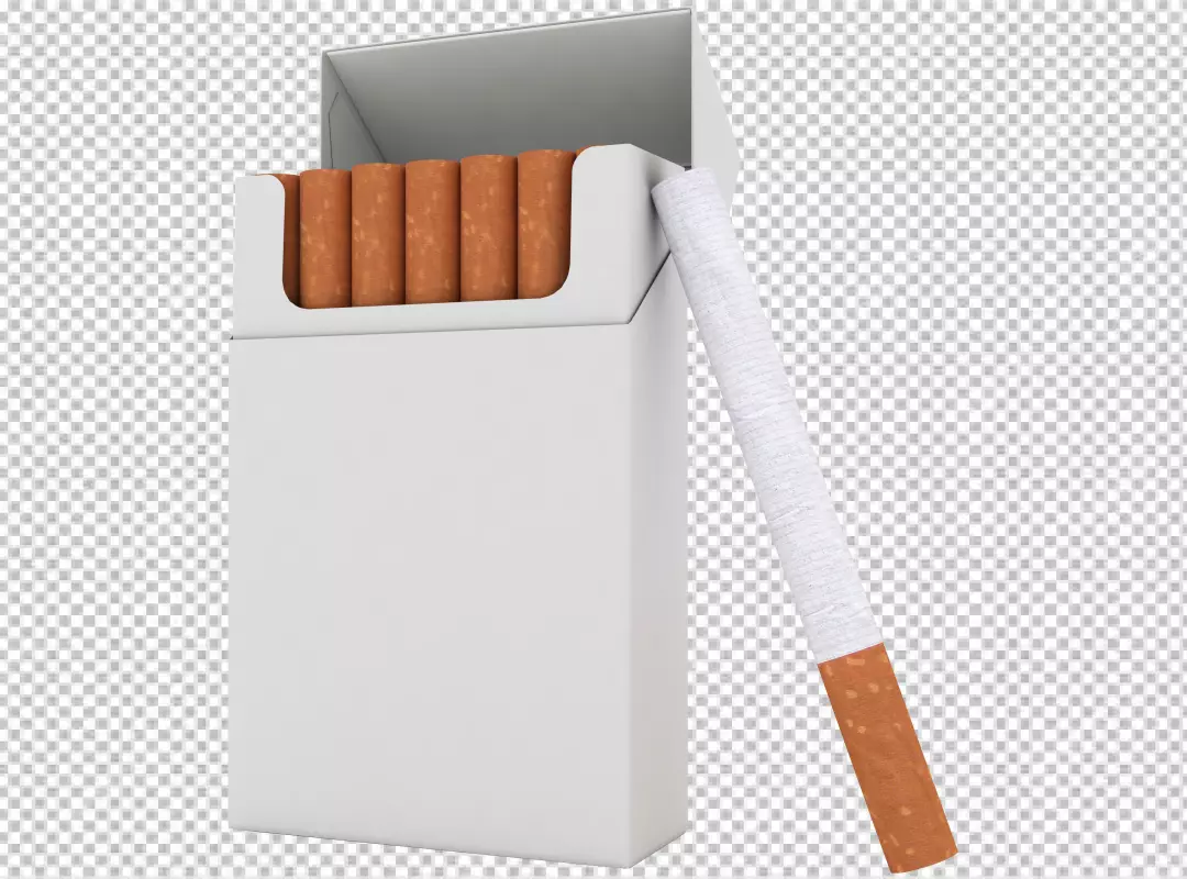 Free Premium PNG A cigarette with smoke coming on transparent