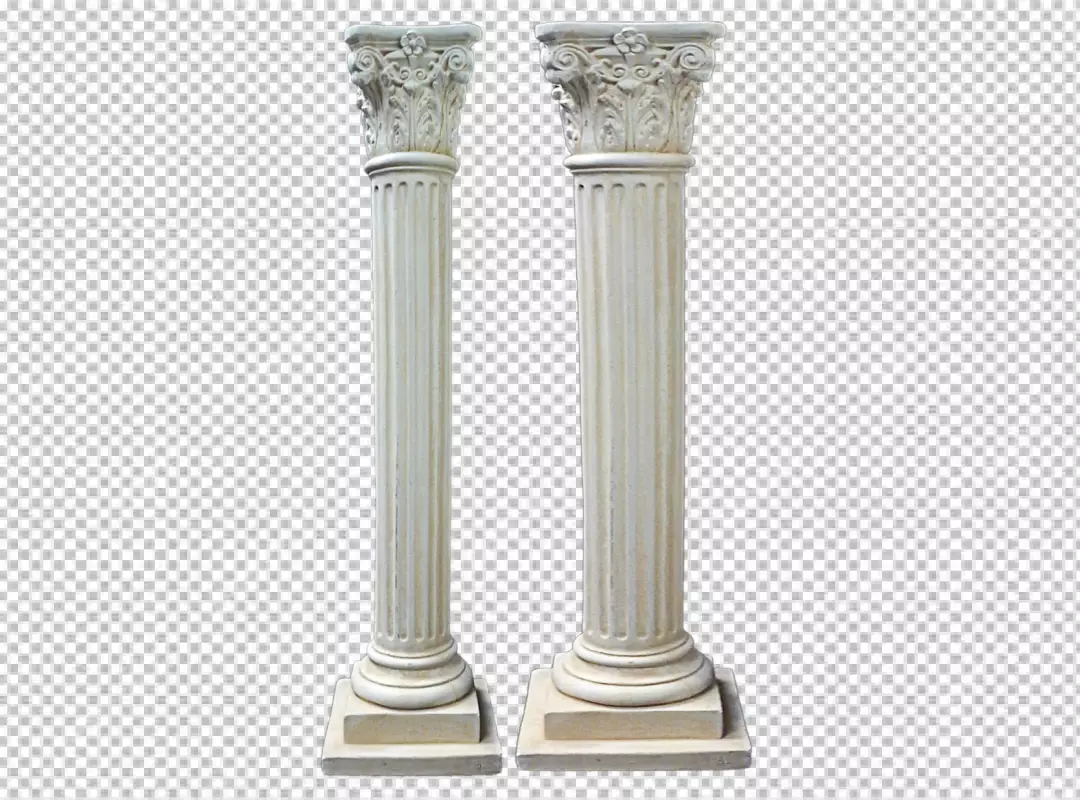 Free Premium PNG Antique marble pillars set isolated on transparent background 