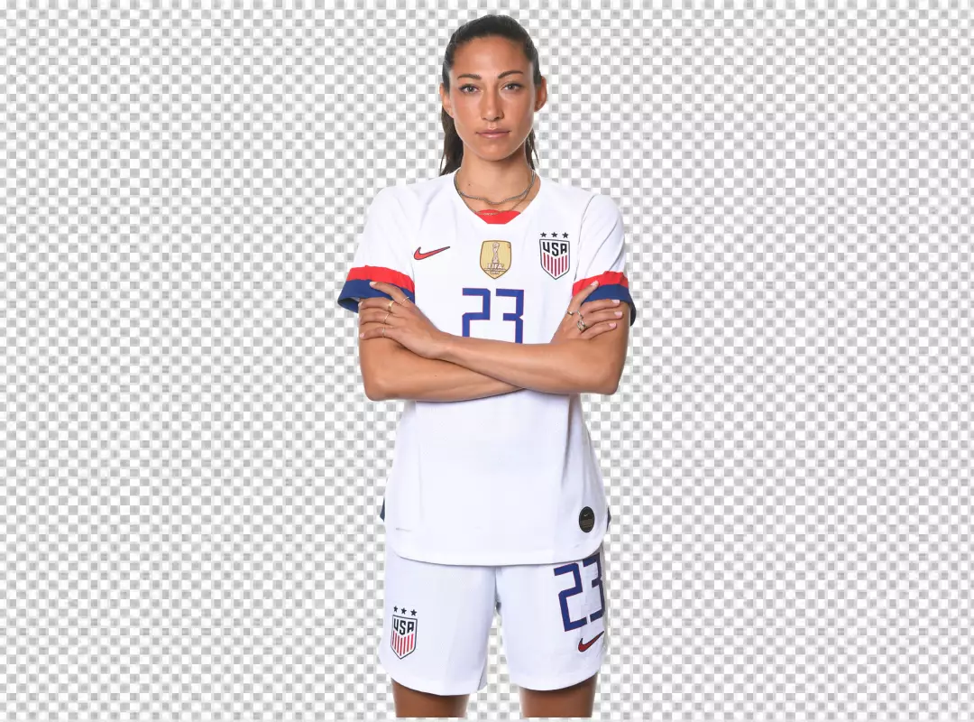 Free Premium PNG Christen Press give beautiful Luke like this model