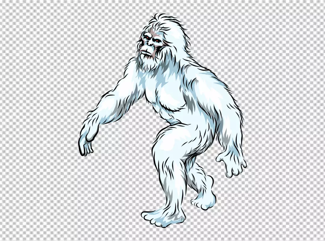 Free Premium PNG Yeti look like Monkey