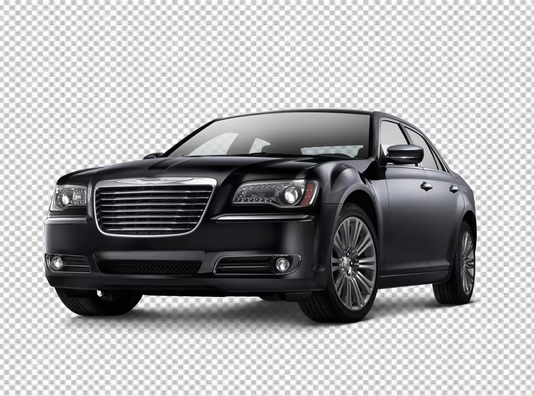 Free Premium PNG Modern Chrysler car black color transparent background 