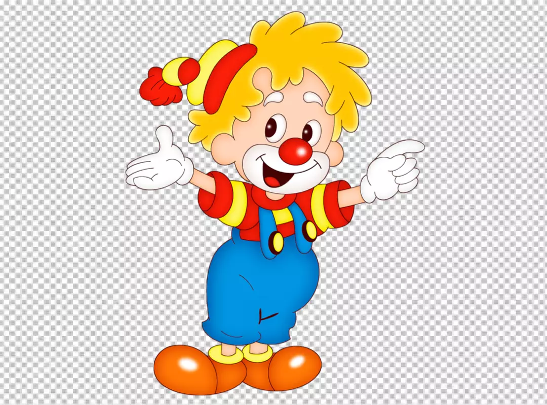 Free Premium PNG Creepy clown face on PNG BG