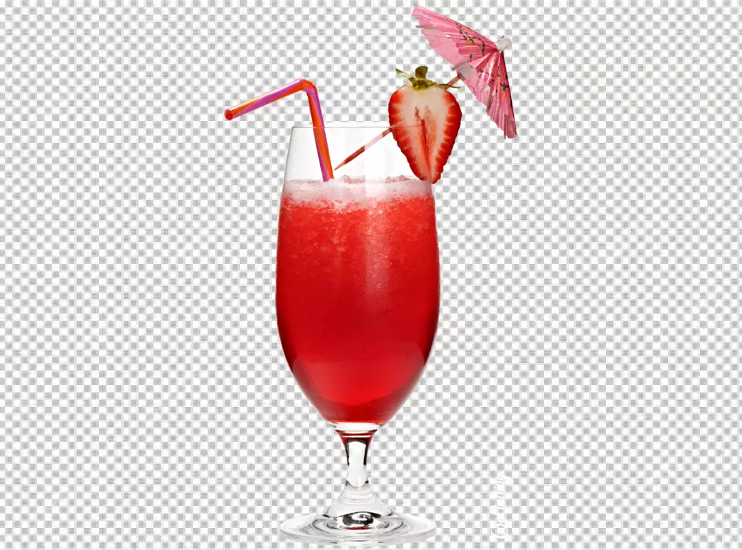 Free Premium PNG Tropical cocktail collection with watercolor style PNG