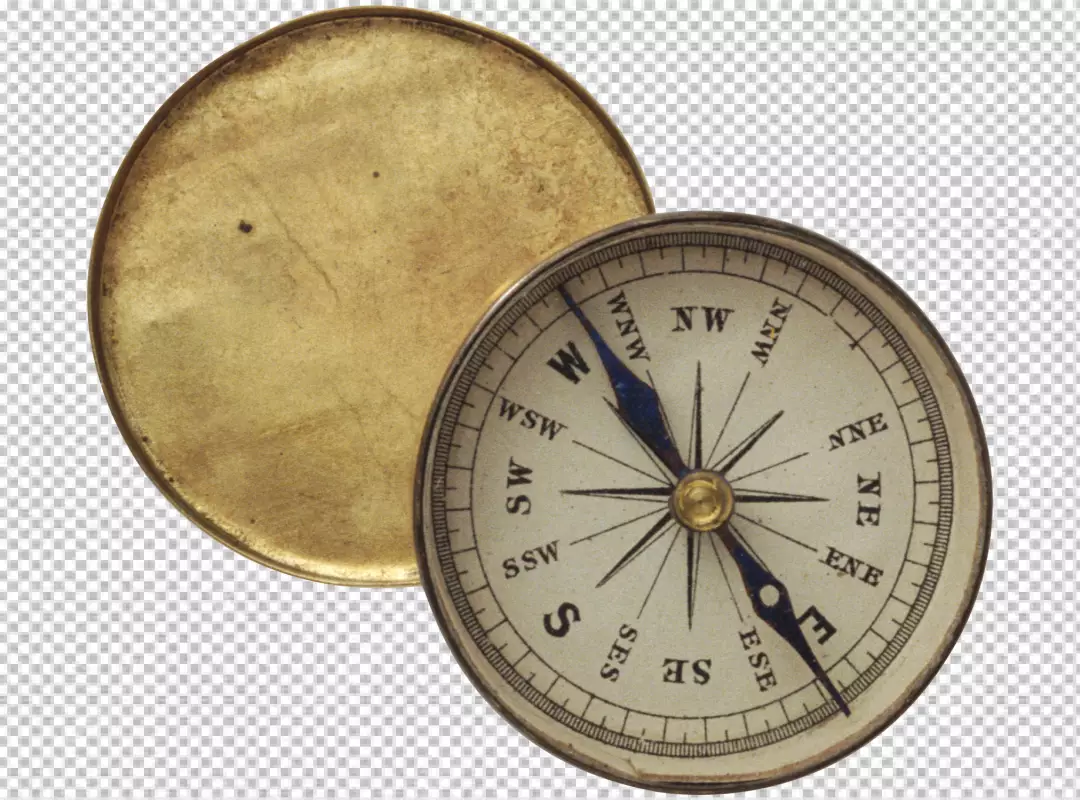 Free Premium PNG A compass with the word n on it