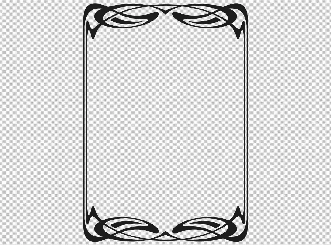 Free Premium PNG Calligraphic ornamental frames set number 9