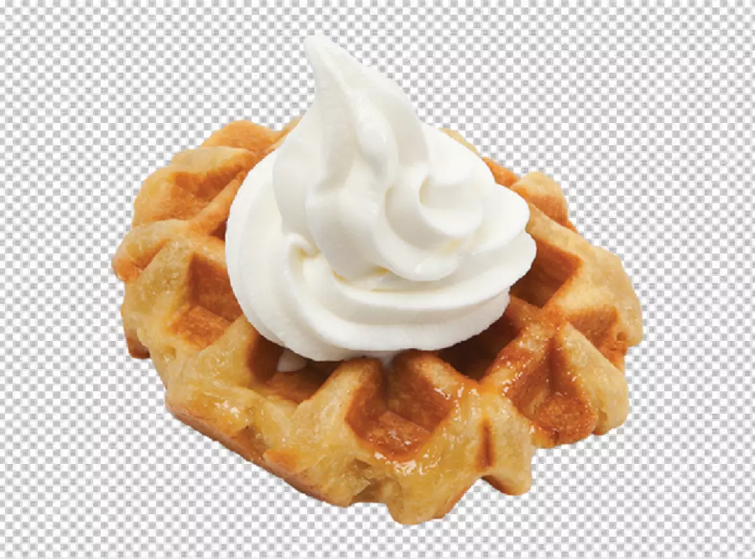 Free Premium PNG Waffle Sundae