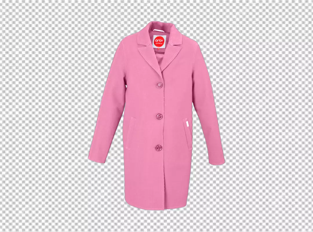 Free Premium PNG Pink color leady coat transparent background 