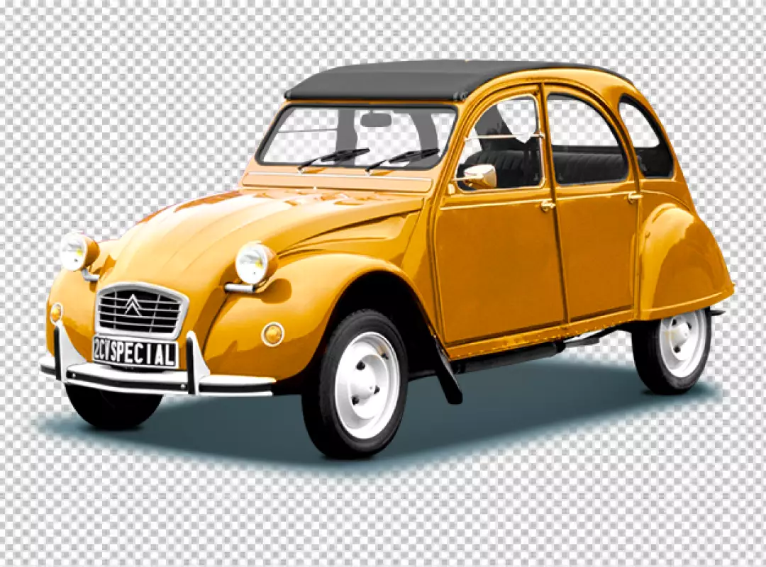 Free Premium PNG Yellow color citroen car