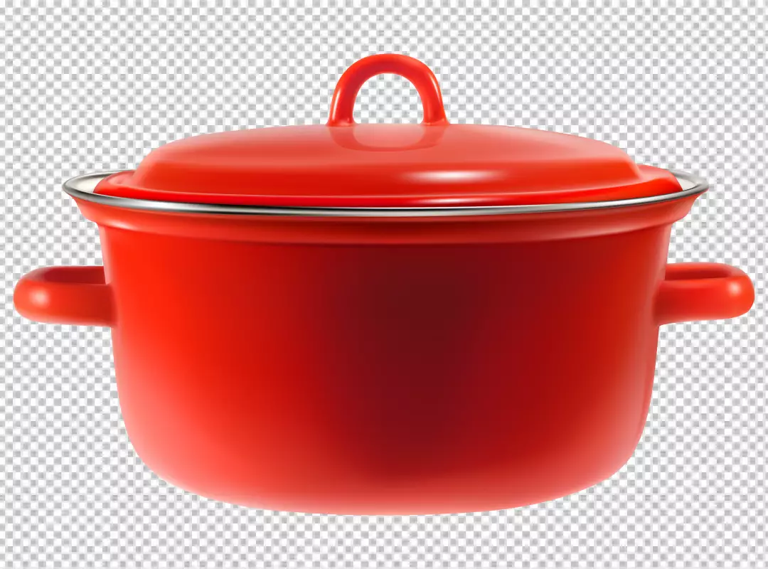 Free Premium PNG PNG frying pan with lid top and side view realistic set isolated