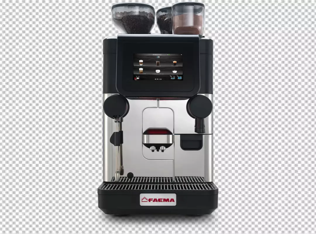 Free Premium PNG Espresso machine isolated on transparent BG