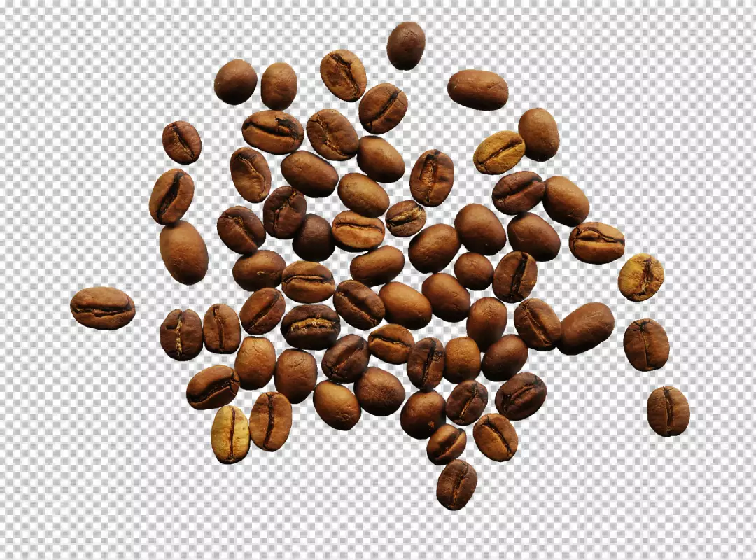 Free Premium PNG A bunch of coffee beans PNG