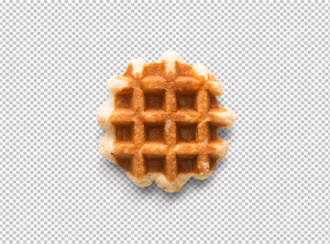 Free Premium PNG Classic crispy belgian Waffle