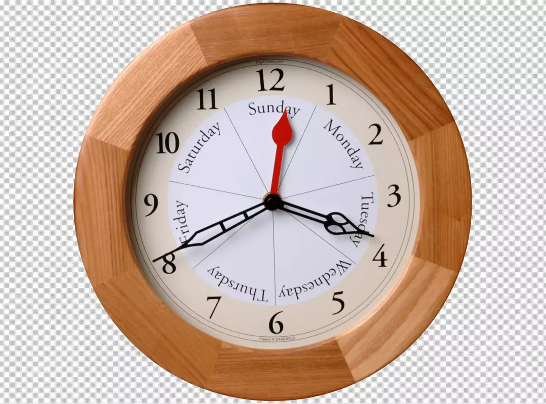 Free Premium PNG Wood body clock