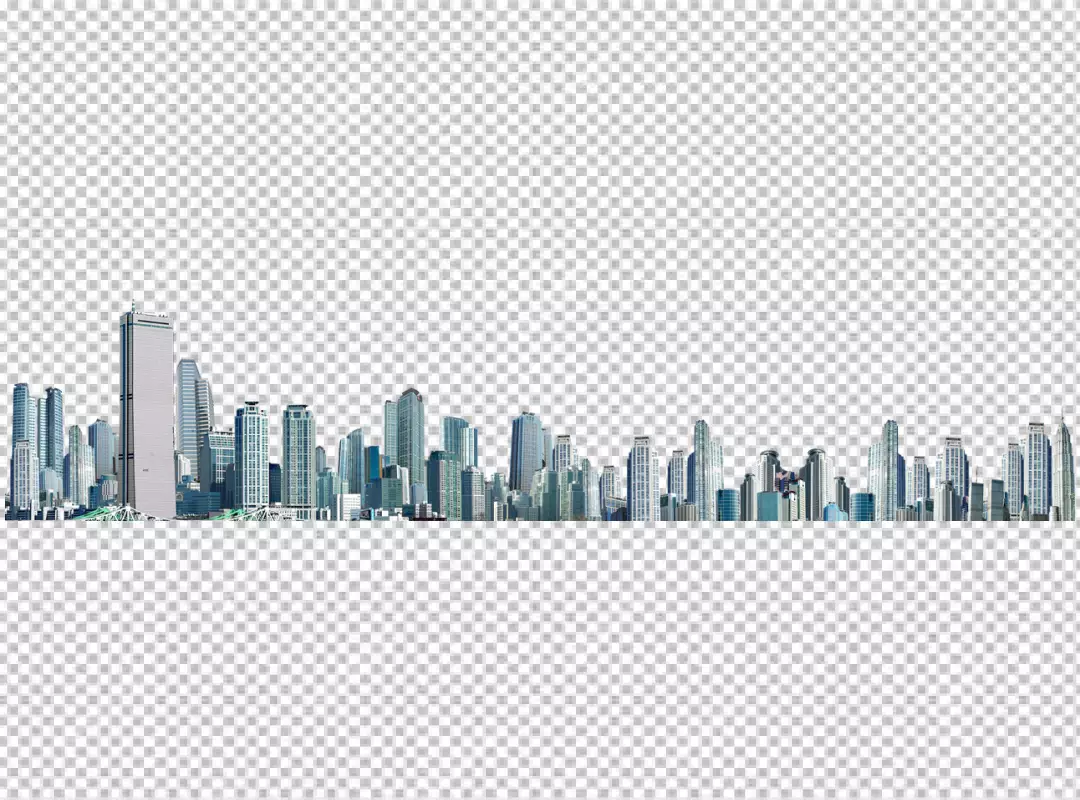 Free Premium PNG City skyline concept