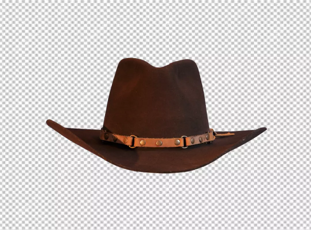 Free Premium PNG Brown cowboy hat  transparent background 