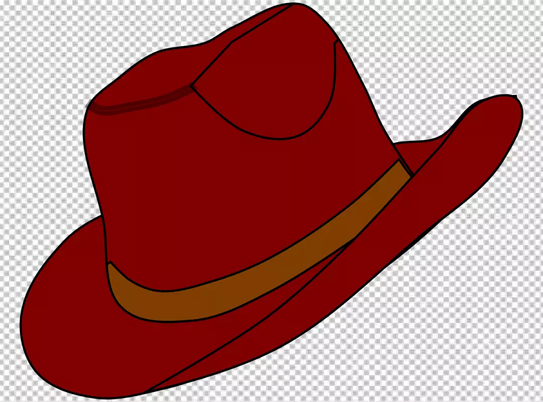 Free Premium PNG Cowboy hat and mustache