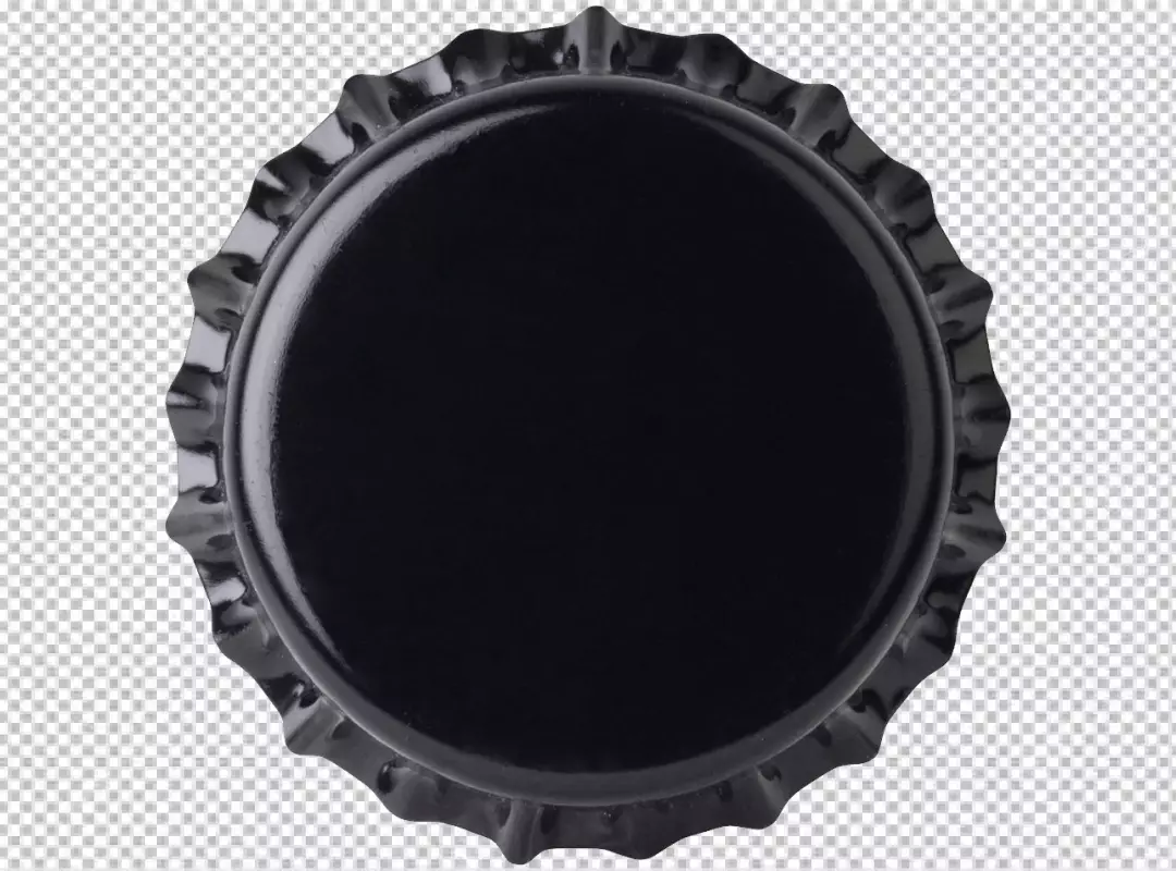 Free Premium PNG Black color bottle cap transparent background PNG